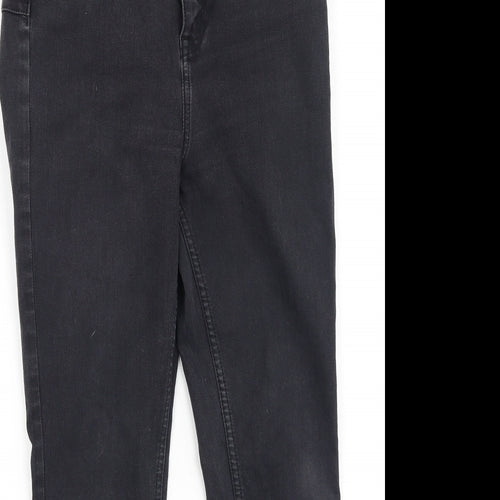 F&F Womens Grey  Cotton Skinny Jeans Size 10 L26 in Regular