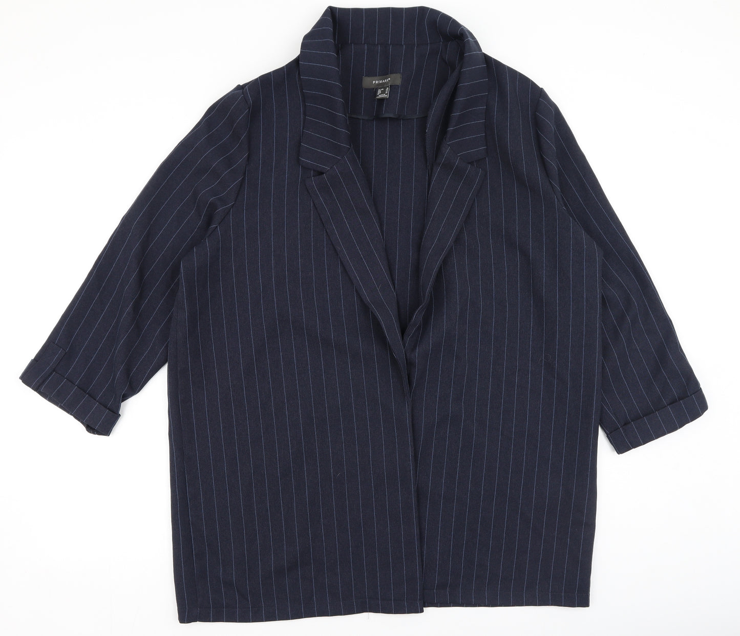 Primark  Womens Blue Striped  Jacket  Size 18