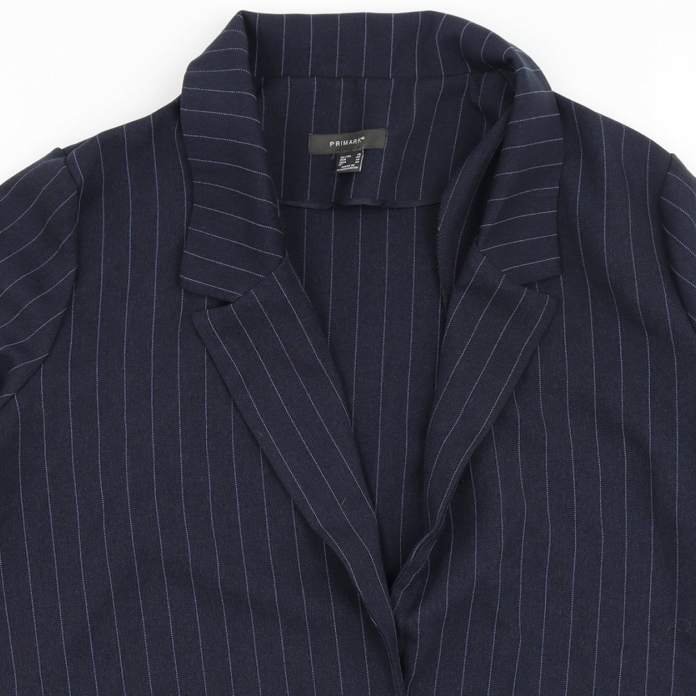 Primark  Womens Blue Striped  Jacket  Size 18