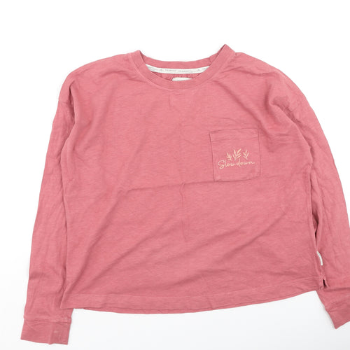 Primark Womens Pink Solid Cotton Top Pyjama Top Size XS