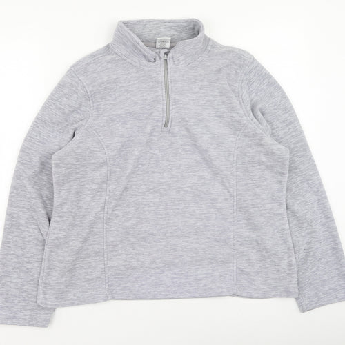 Crane Womens Grey  Polyester Pullover Sweatshirt Size 16