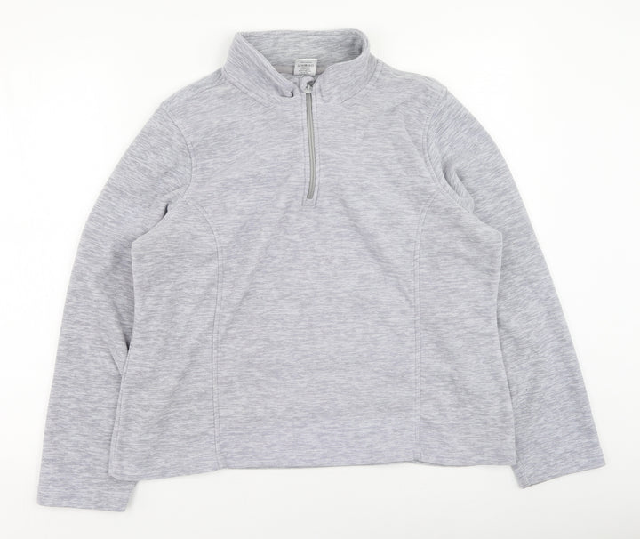 Crane Womens Grey Polyester Pullover Sweatshirt Size 16