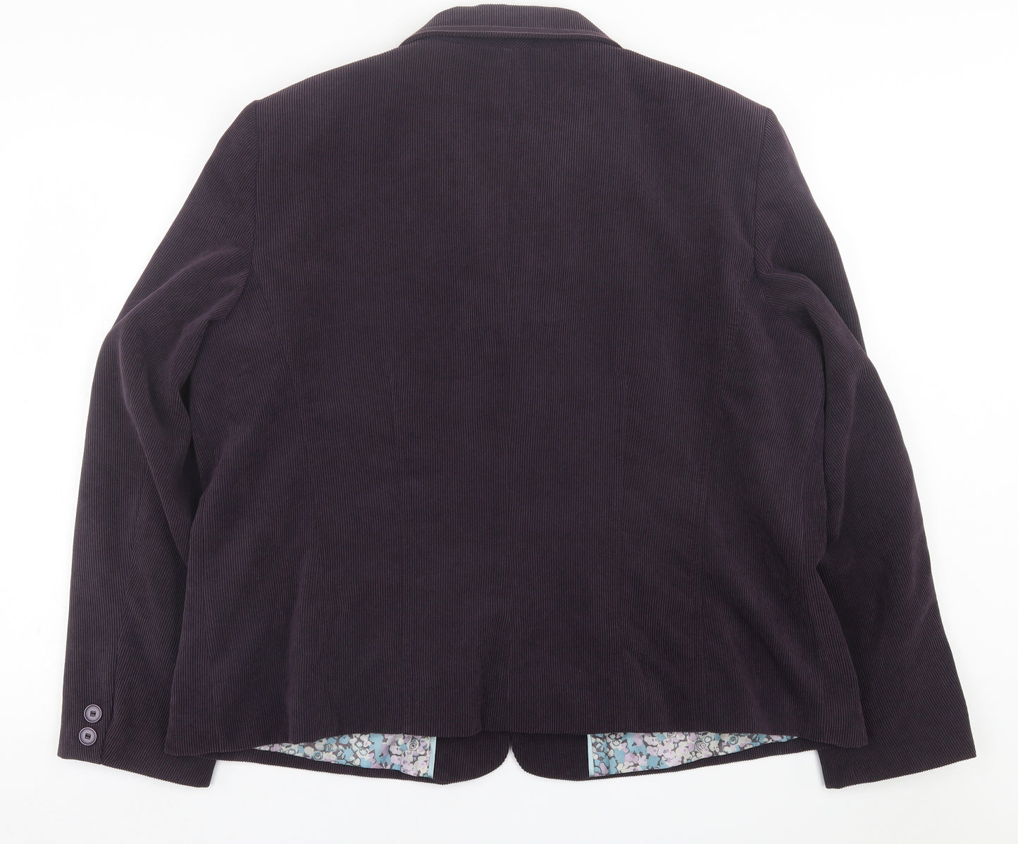Bonmarché Womens Purple   Jacket Blazer Size 24  Button