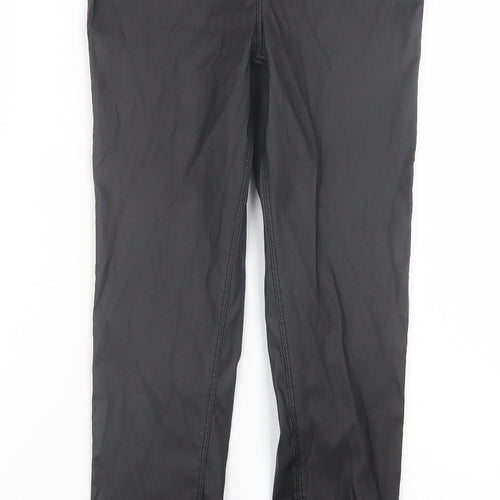Denim & Co. Womens Black  Polyester Skinny Jeans Size 10 L28 in Regular Button