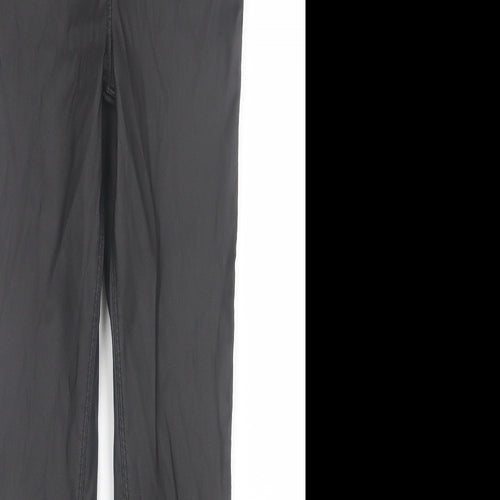 Denim & Co. Womens Black  Polyester Skinny Jeans Size 10 L28 in Regular Button