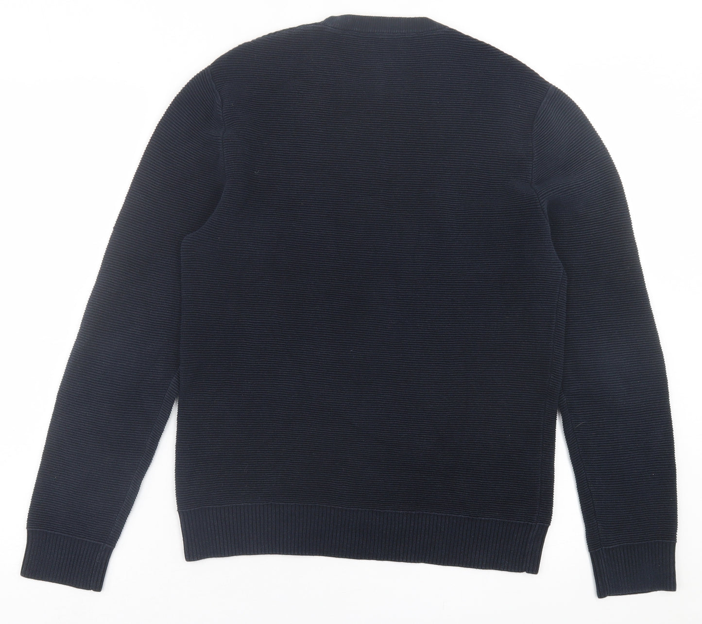 club manaco Mens Blue Crew Neck  Cotton Pullover Jumper Size XS