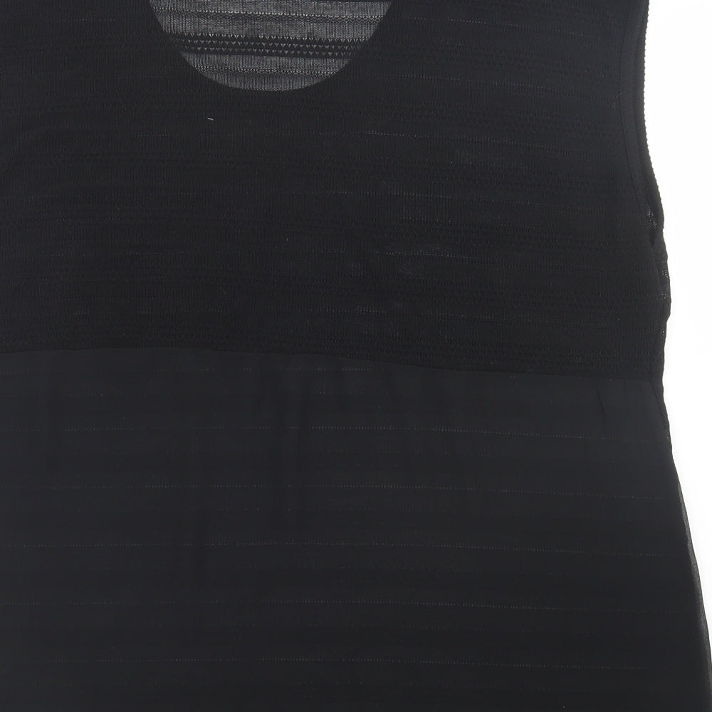 NEXT Womens Black  Polyester Basic Tank Size 22 Scoop Neck