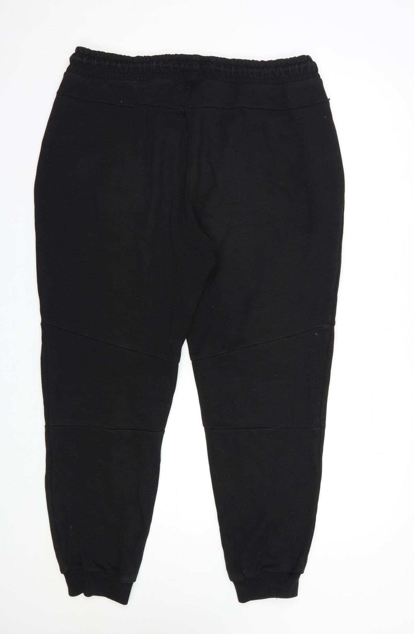 F&F Mens Black  Cotton Jogger Trousers Size 2XL L29 in Regular Drawstring