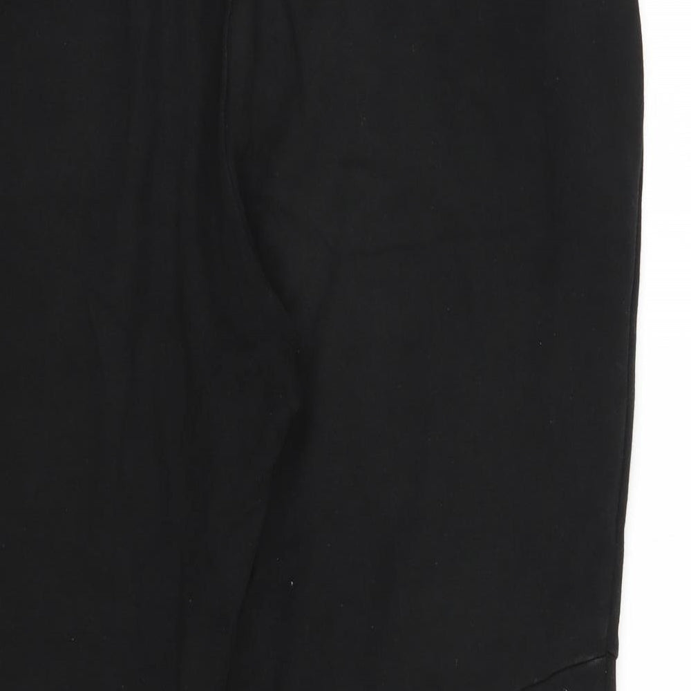 F&F Mens Black  Cotton Jogger Trousers Size 2XL L29 in Regular Drawstring