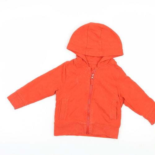 Mini Club Baby Red  Cotton Full Zip Jumper Size 18-24 Months  Zip
