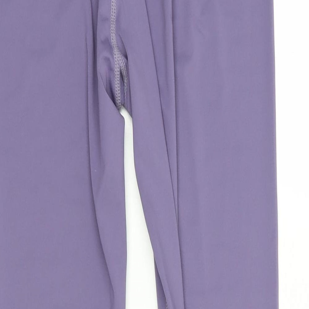 SheIn Womens Purple  Polyester Compression Leggings Size L L27 in Regular