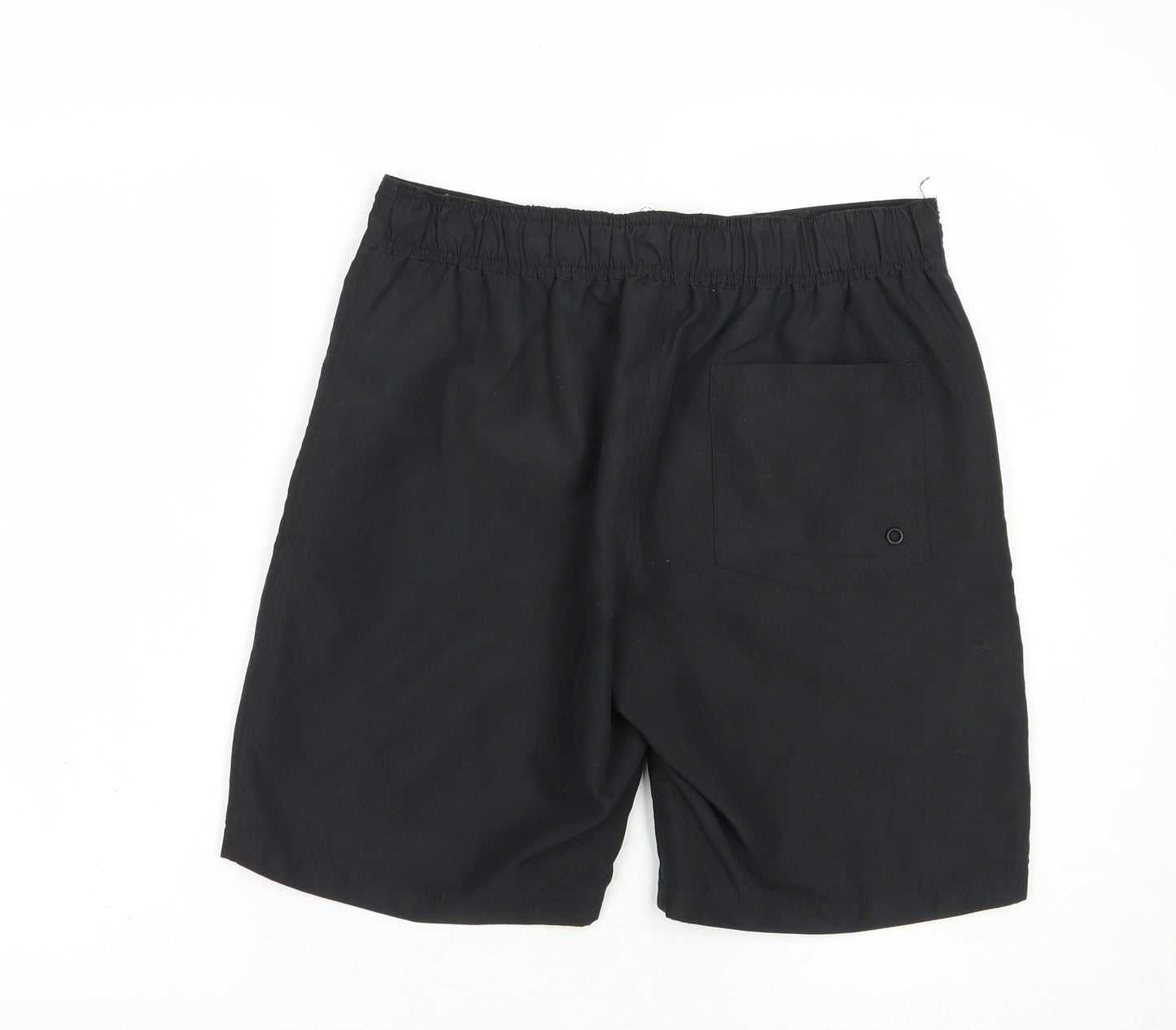 Cedarwood State Mens Black  Polyester Bermuda Shorts Size S L8 in Regular Lace Up