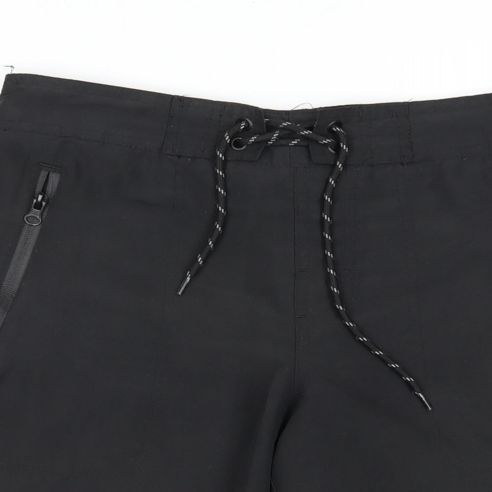 Cedarwood State Mens Black  Polyester Bermuda Shorts Size S L8 in Regular Lace Up
