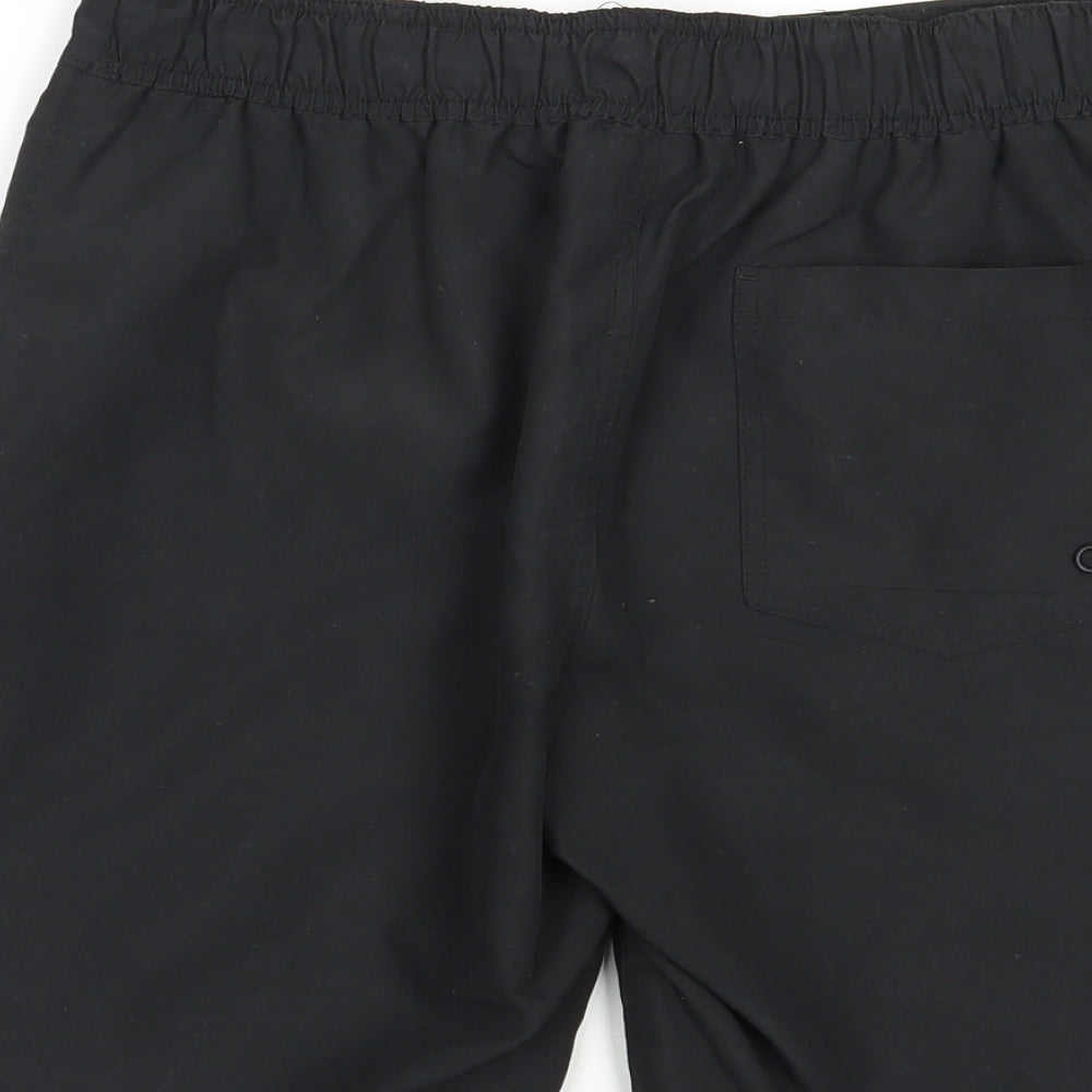 Cedarwood State Mens Black  Polyester Bermuda Shorts Size S L8 in Regular Lace Up