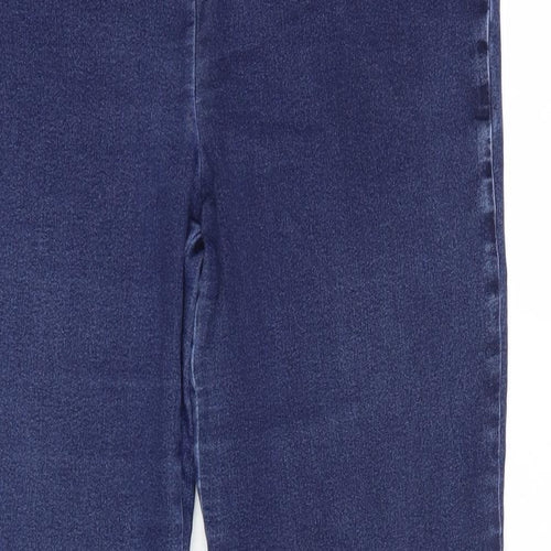 No2moro Womens Blue  Cotton Skinny Jeans Size 12 L29 in Regular Zip