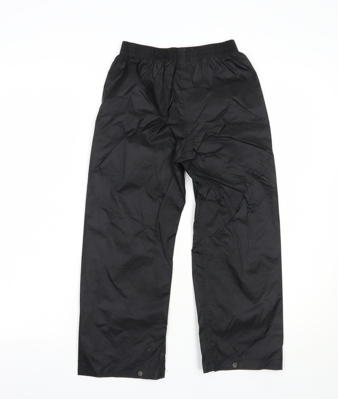 Regatta Boys Black  Polyester Rain Trousers Trousers Size 5-6 Years  Regular