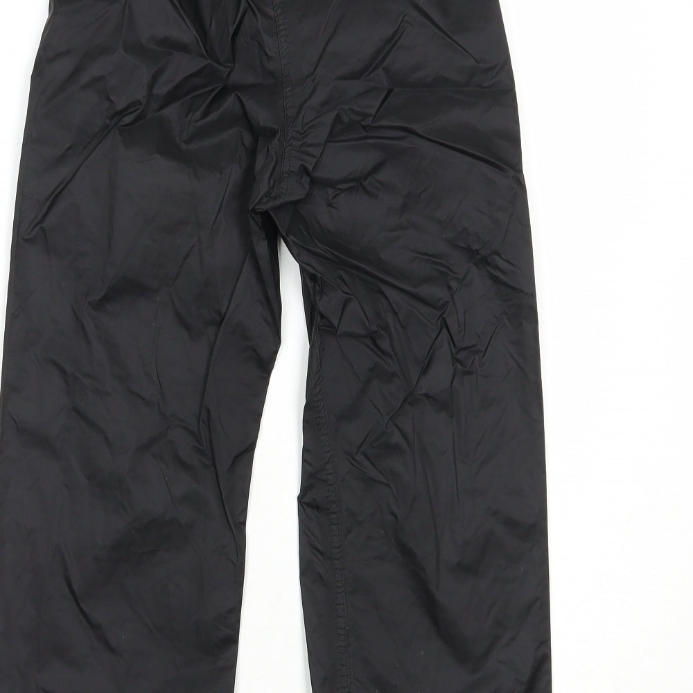 Regatta Boys Black  Polyester Rain Trousers Trousers Size 5-6 Years  Regular