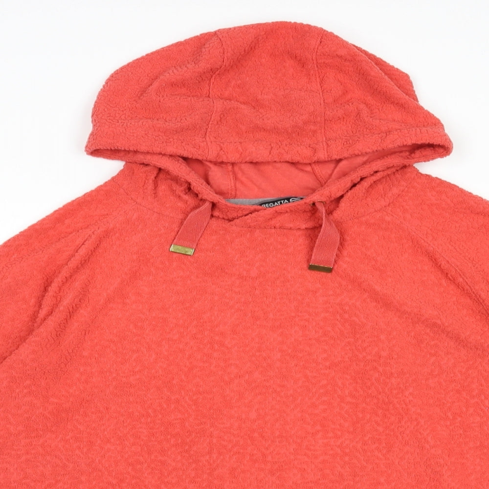 Regatta Womens Red  Polyester Pullover Hoodie Size 18  Pullover