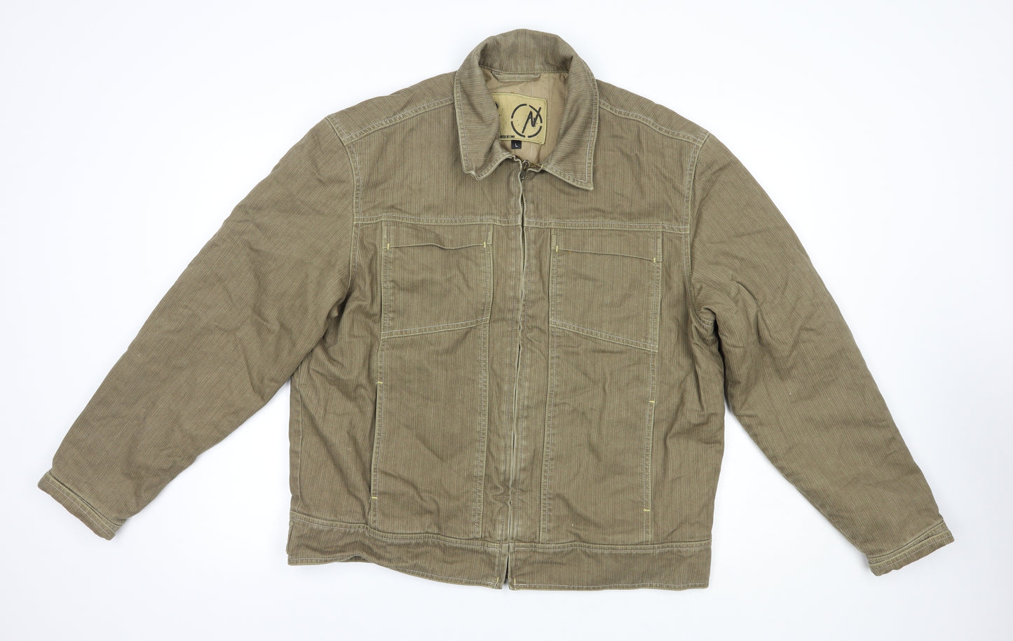 NEXT Mens Beige   Jacket  Size L  Zip