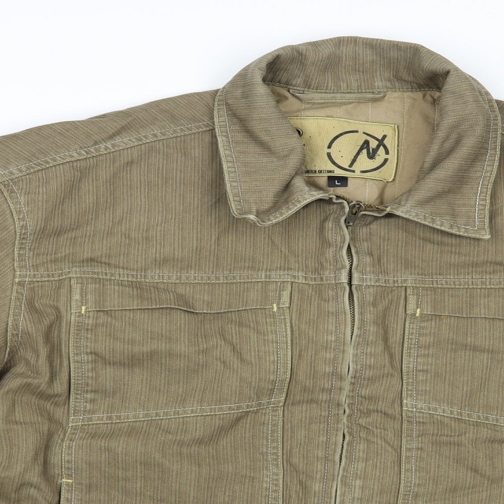 NEXT Mens Beige   Jacket  Size L  Zip