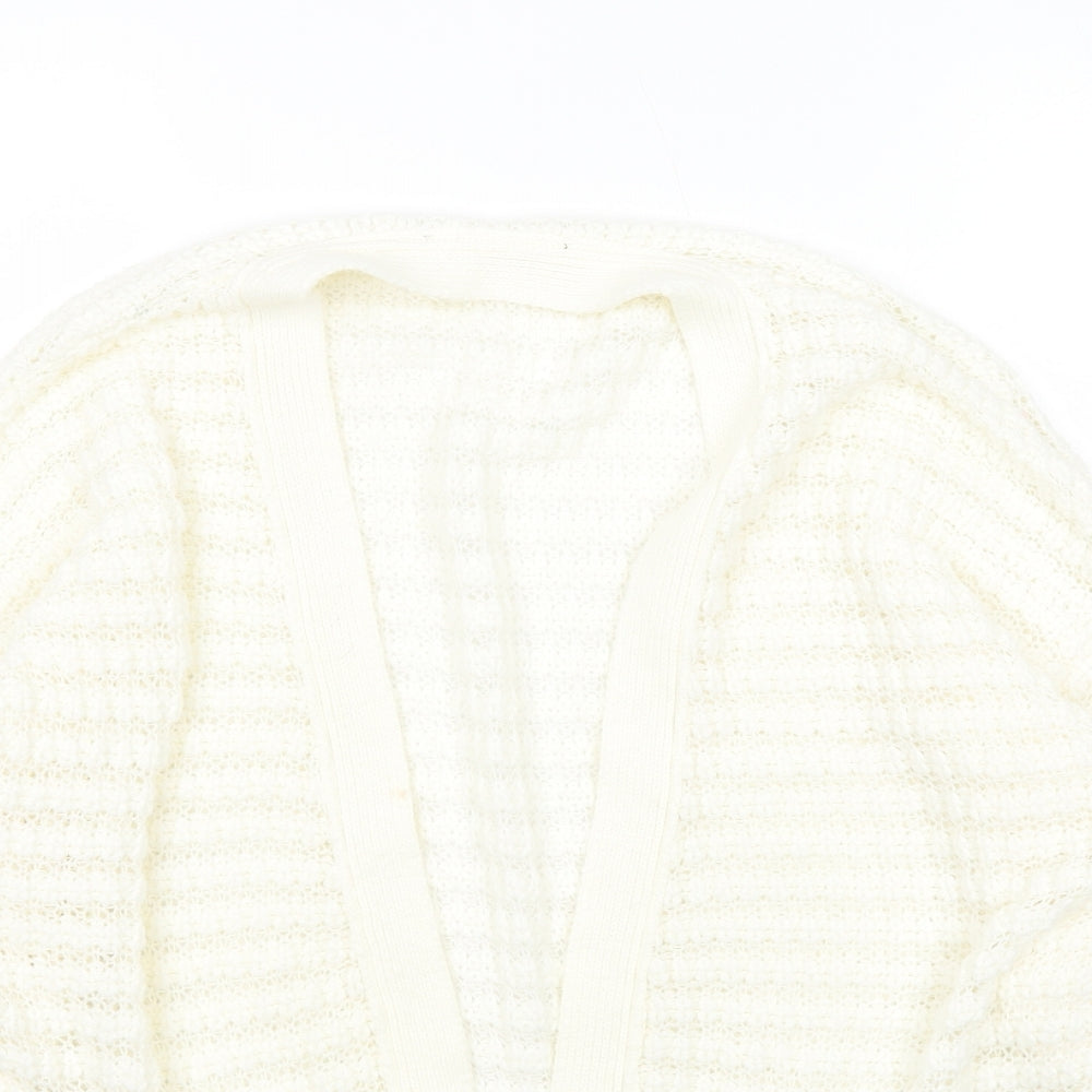 Atmosphere Womens Ivory V-Neck  Acrylic Cardigan Jumper Size 16