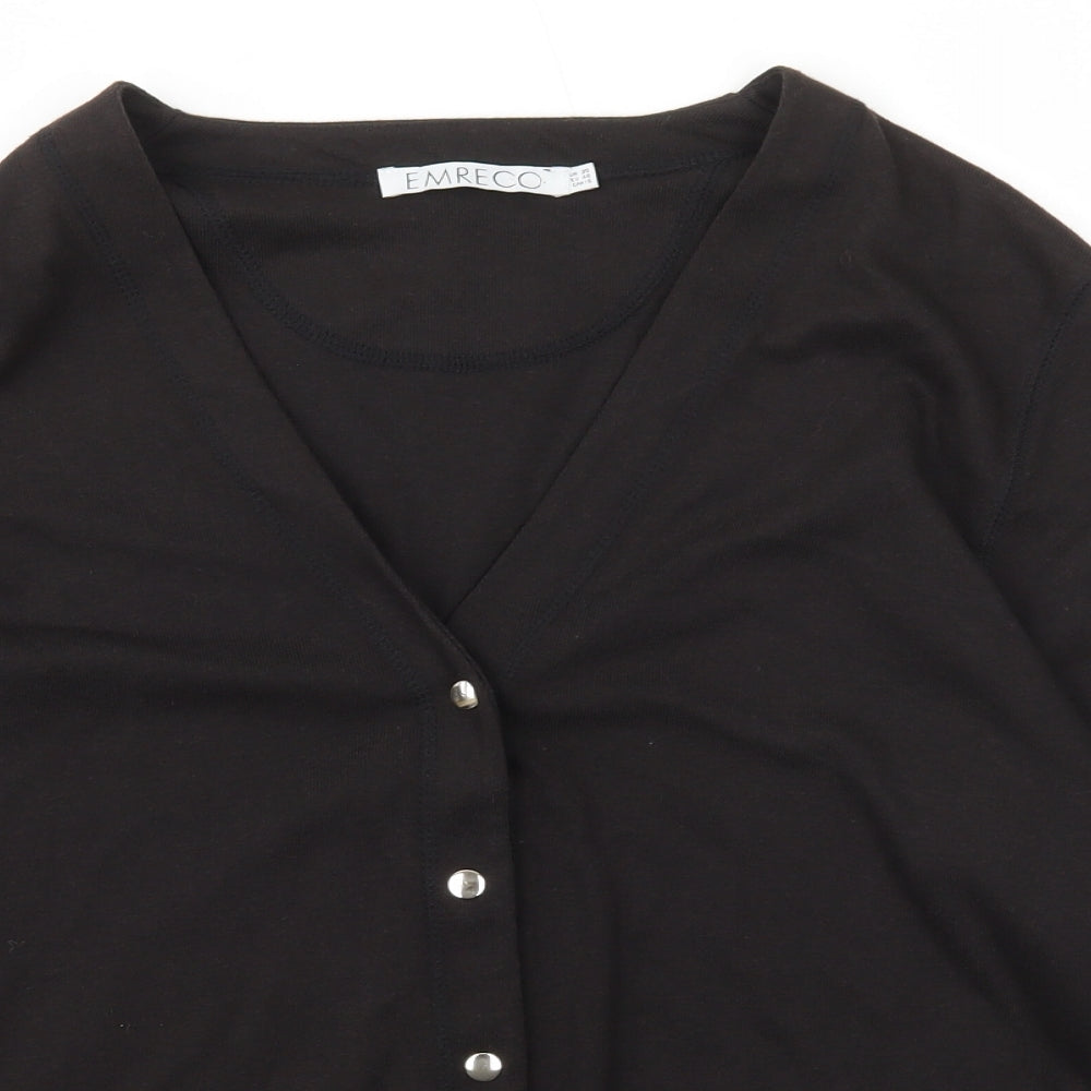 Empreco. Womens Beige V-Neck  Polyester Cardigan Jumper Size 20