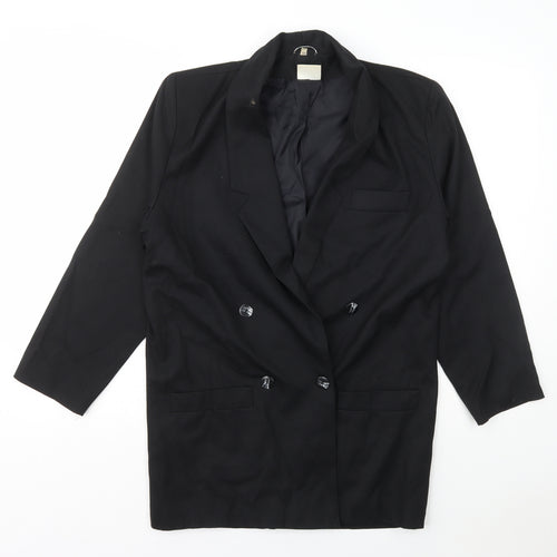 MARK ONE Womens Black   Jacket  Size 10  Buckle