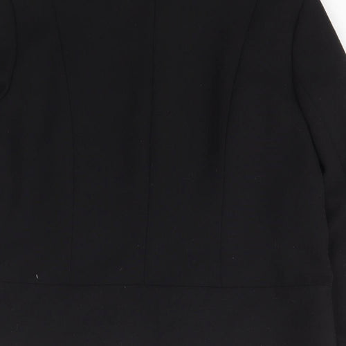 Per Una Womens Black   Jacket Blazer Size 10  Hook & Eye
