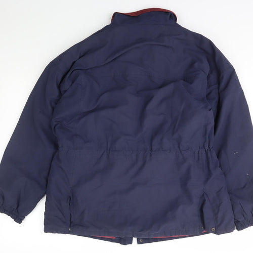Harry Hall Mens Blue   Parka Coat Size L  Zip