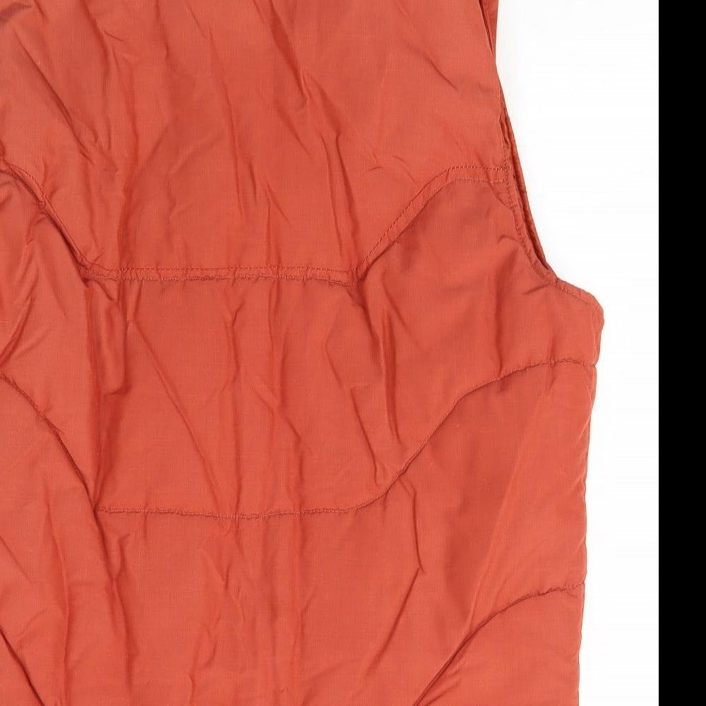 JanSport Womens Orange   Gilet Coat Size M  Zip