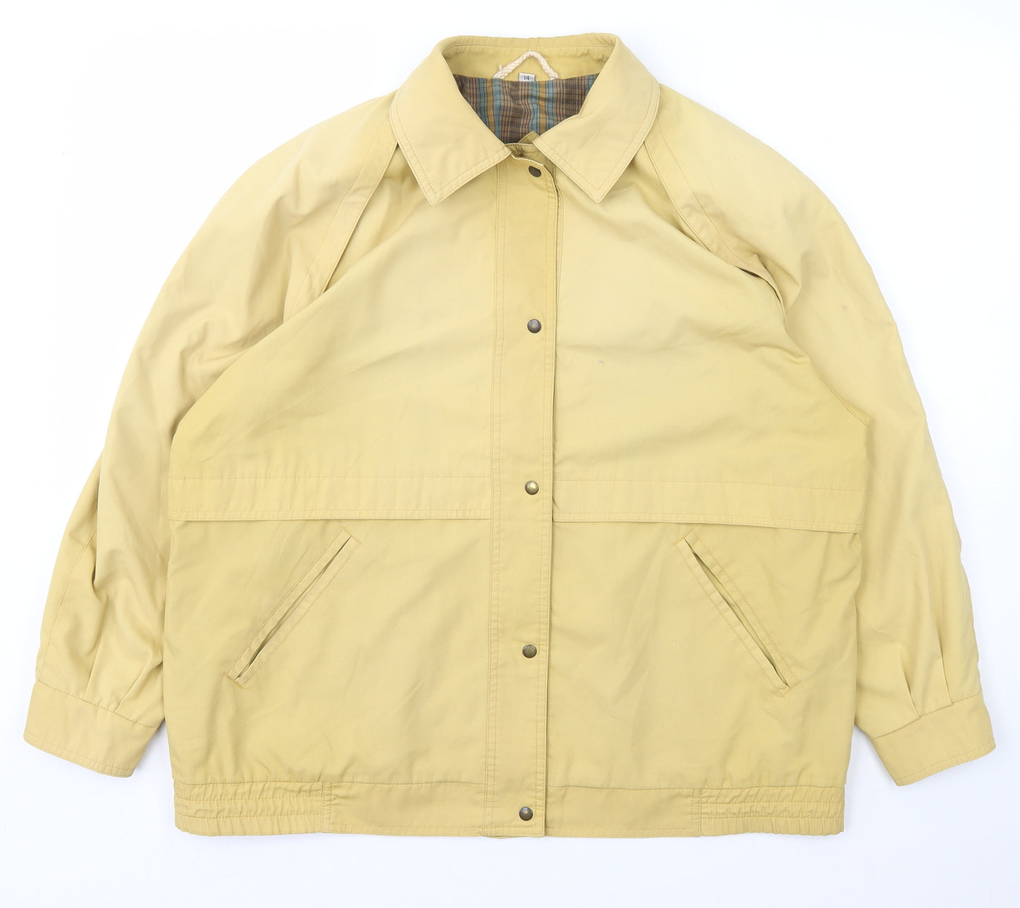Telemac Womens Beige   Jacket  Size 14  Snap