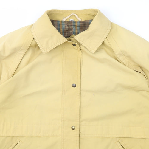 Telemac Womens Beige   Jacket  Size 14  Snap