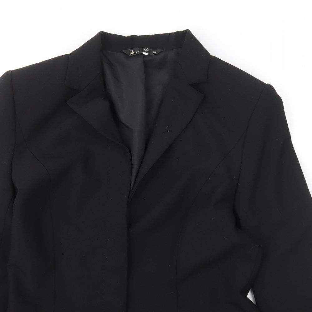 BHS Womens Black   Jacket  Size 10  Button