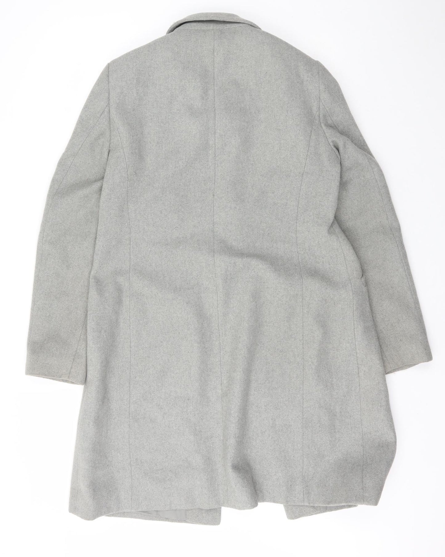 Dorothy Perkins Womens Grey   Overcoat Coat Size 14  Buckle