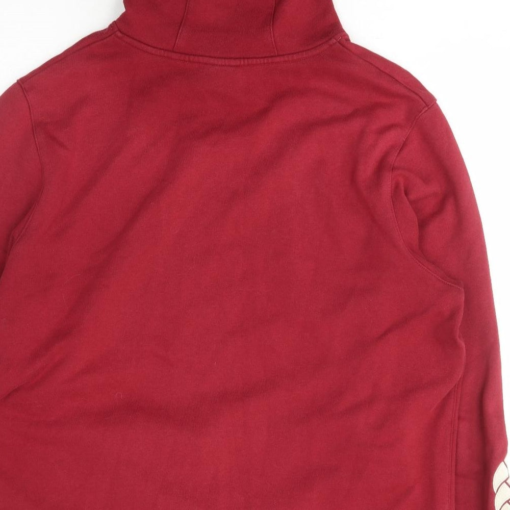 Canterbury Mens Red  Cotton Pullover Hoodie Size 2XL