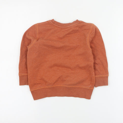 George Boys Brown  Cotton Pullover Sweatshirt Size 2-3 Years  Pullover