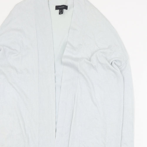 New Look Womens Blue V-Neck  Viscose Cardigan Jumper Size 10