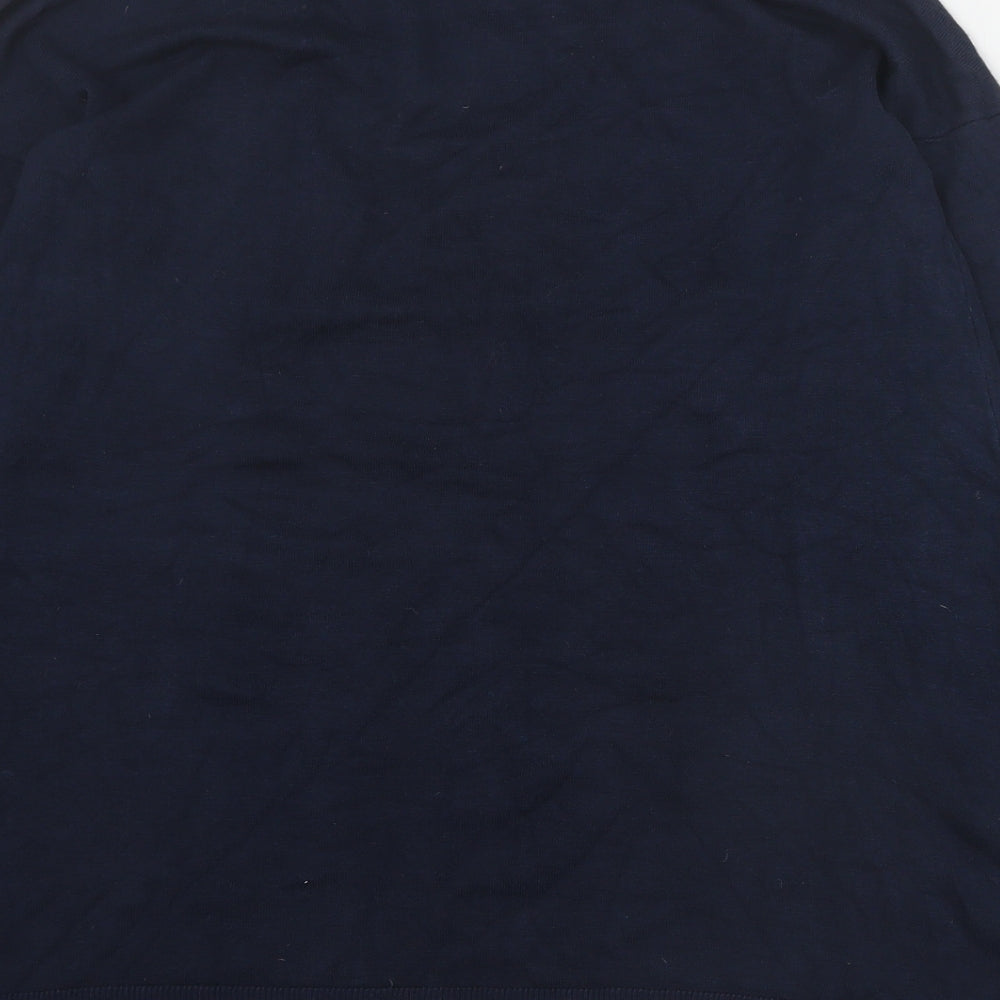 Primark Womens Blue Round Neck  Viscose Pullover Jumper Size 12