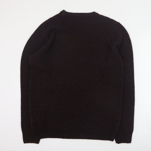 Matalan Mens Red Round Neck  Acrylic Pullover Jumper Size L