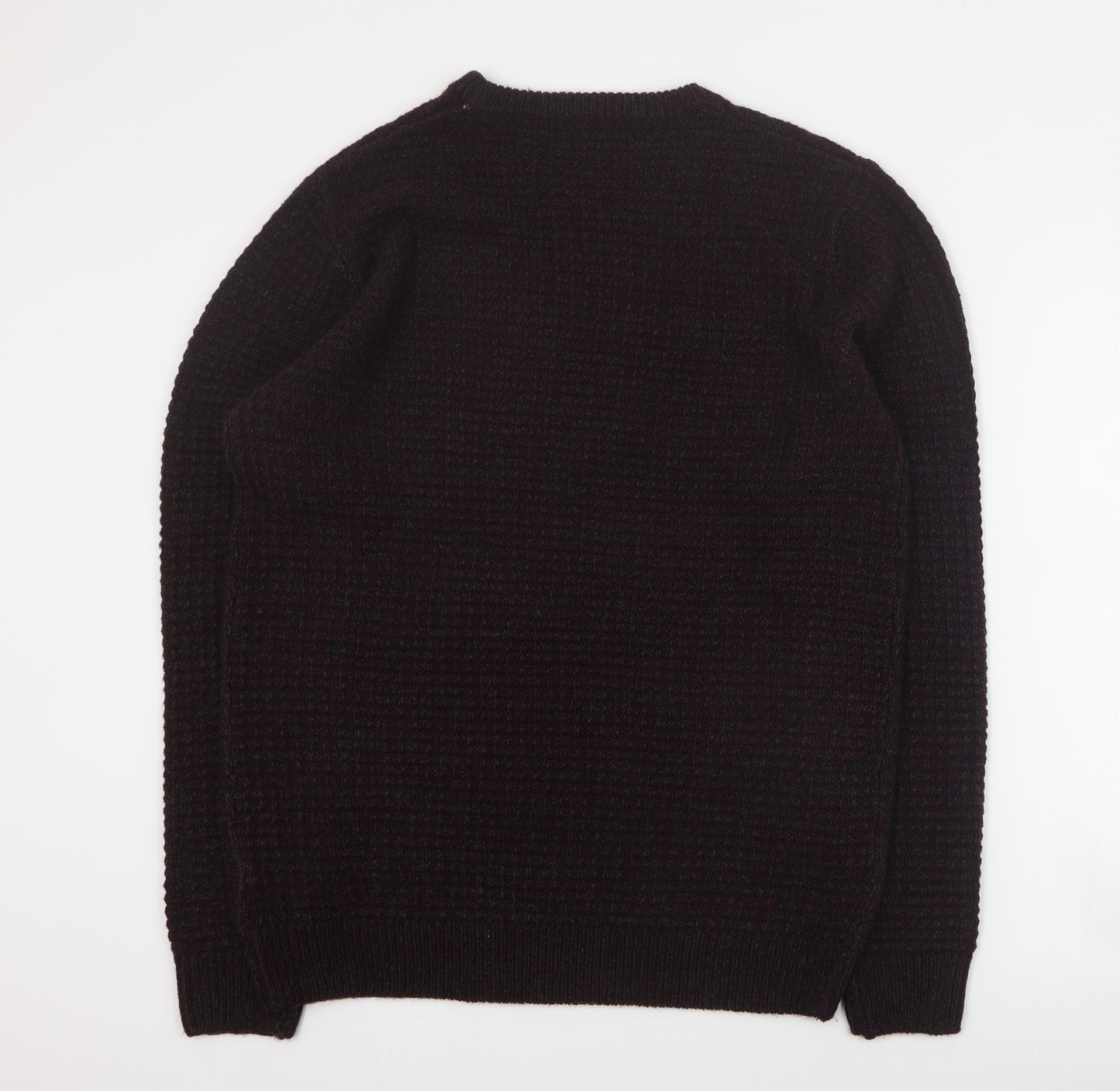 Matalan Mens Red Round Neck  Acrylic Pullover Jumper Size L