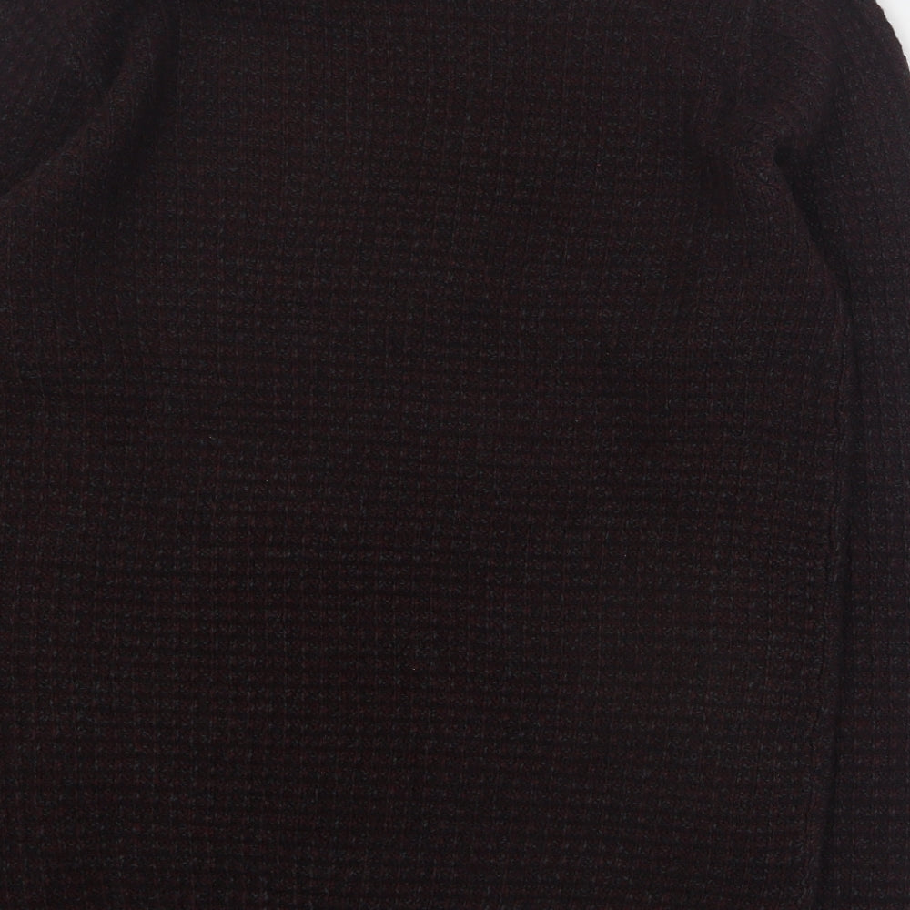 Matalan Mens Red Round Neck  Acrylic Pullover Jumper Size L