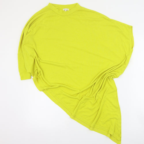 River Island Womens Yellow High Neck  Polyester Pullover Jumper Size 8