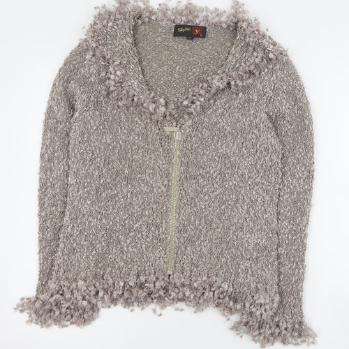 Stephen Y Womens Beige   Jacket  Size M  Zip