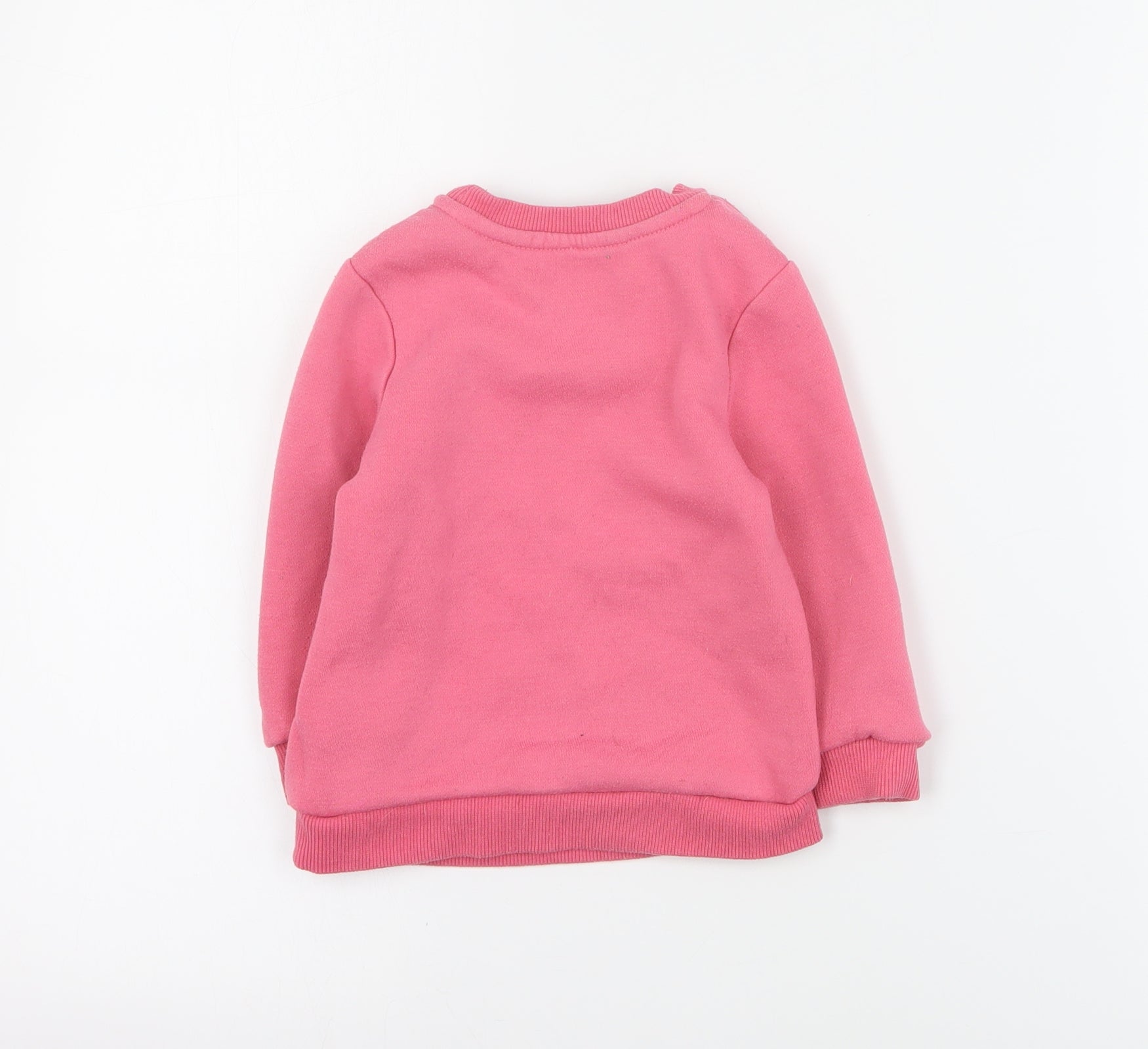 Primark Baby Pink Cotton Pullover Jumper Size 18-24 Months