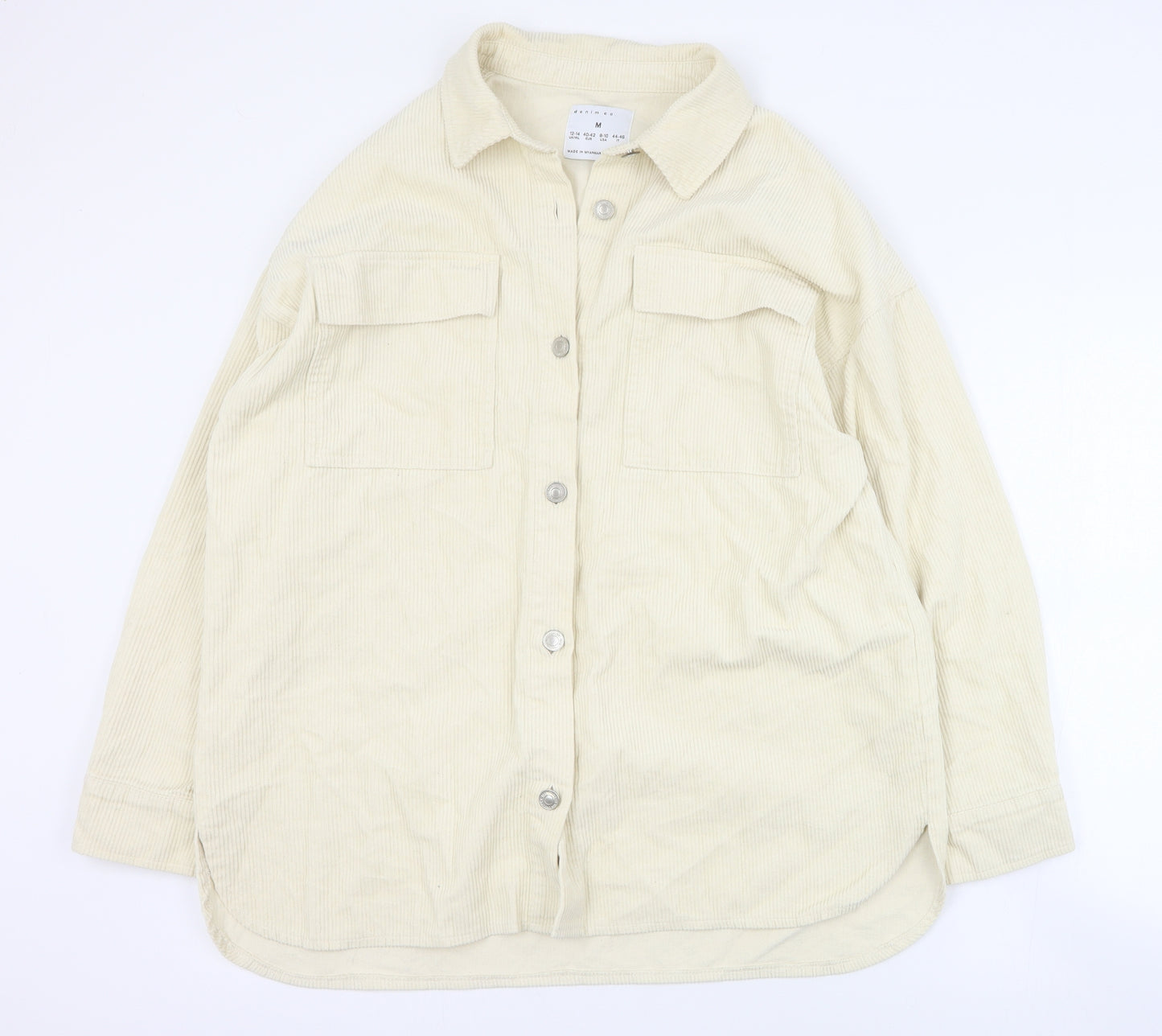 Primark Womens Beige   Jacket  Size M  Button