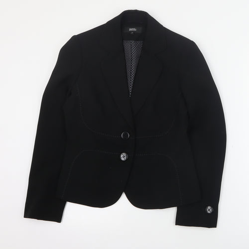 Marks and Spencer Womens Black  Polyester Jacket Blazer Size 8