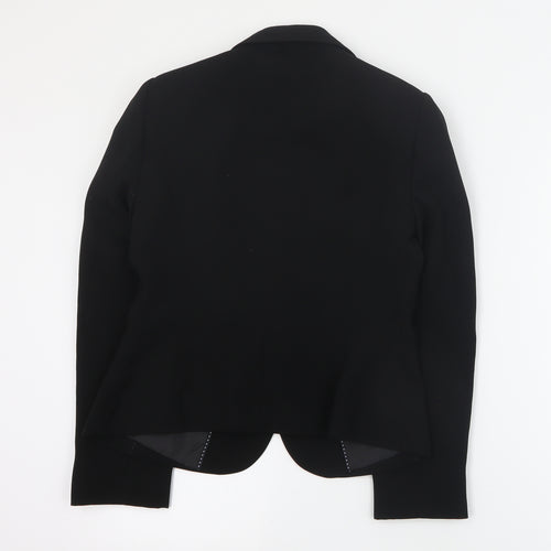 Marks and Spencer Womens Black  Polyester Jacket Blazer Size 8