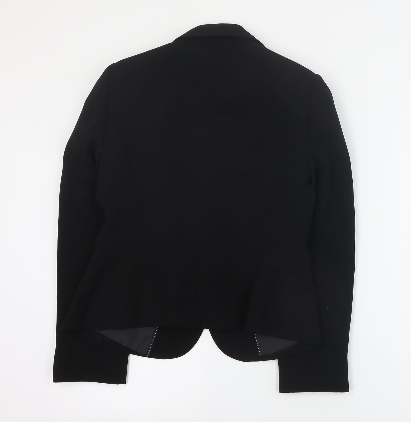 Marks and Spencer Womens Black  Polyester Jacket Blazer Size 8