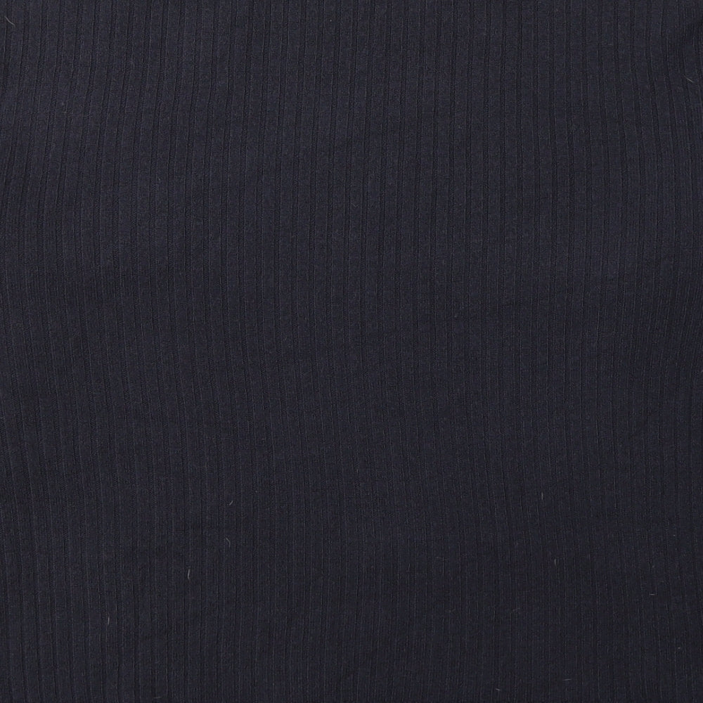 Marks and Spencer Womens Blue Round Neck  Acrylic Pullover Jumper Size 12