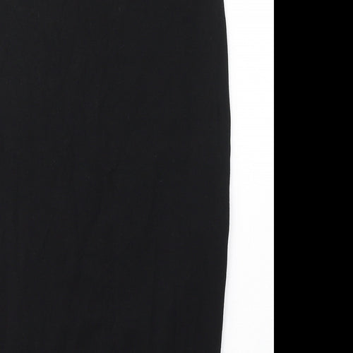 Preworn Womens Black  Cotton Straight & Pencil Skirt Size 6